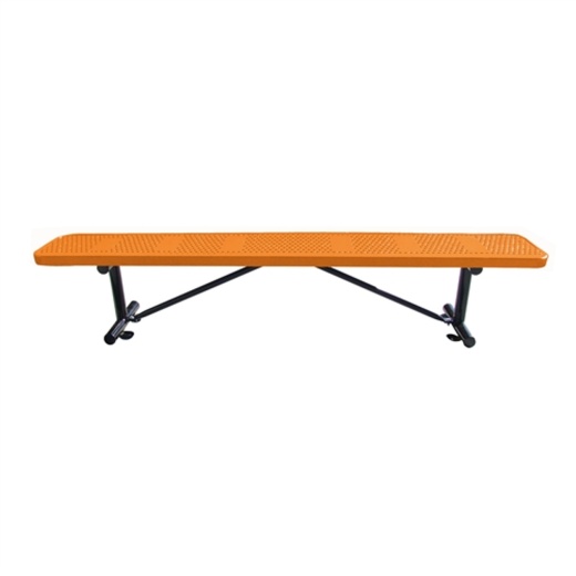10' Punched Steel Bench No Back