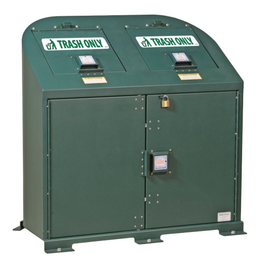 72 Gallon Bear Resistant Trash Receptacle - 2 Module