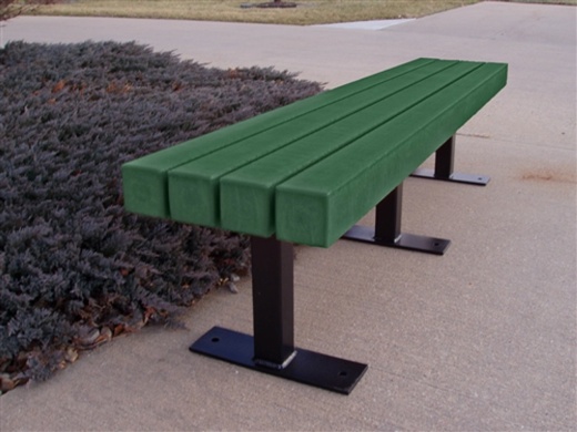 6' Trailside Park Bench - Surface Mount