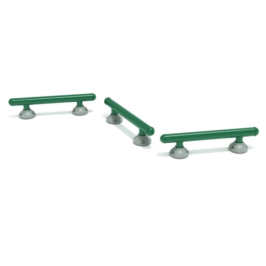 Triple Station Balance Beam - Rounded Bars