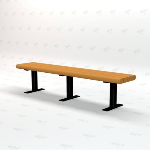 6' Creekside Park Bench - Surface Mount