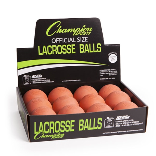 Low Bounce Lacrosse Ball - 12 Pack - Orange