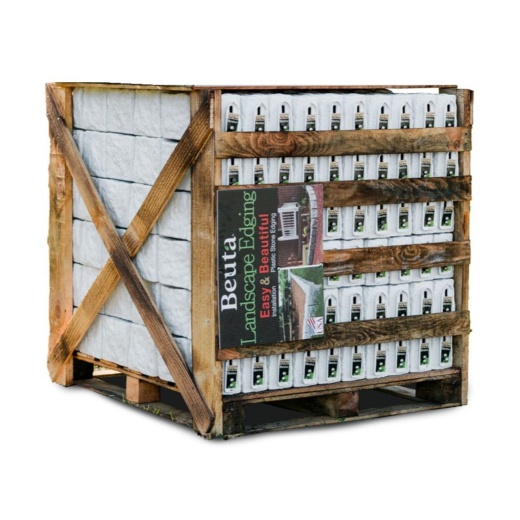 4 Ft Section Block Landscape Edging - Pallet