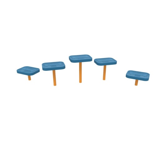 Dog Park Stepping Pads - Punched Steel