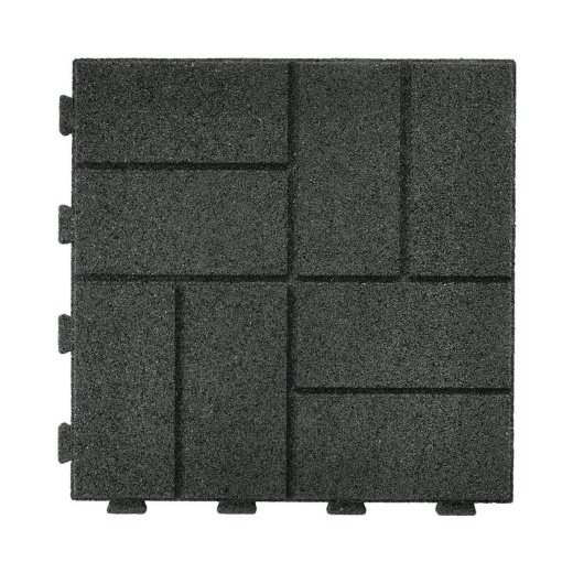 16'' Smartloc Rubber Paver - Interlocking Brick Face - Residential Use