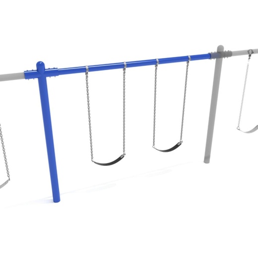 8 Feet High Elite Single Post Swing - Add A Bay