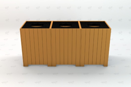 96 Gallon Square Recycling Center