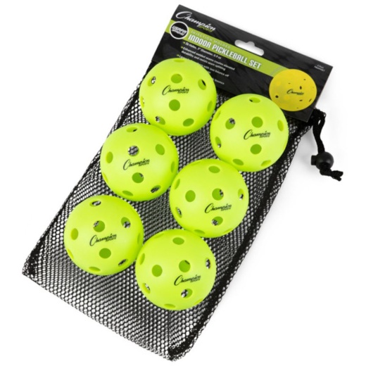 Injection Molded Indoor Pickleball Set Of 6
