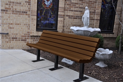 8' Jameson Park Bench - Surface Mount