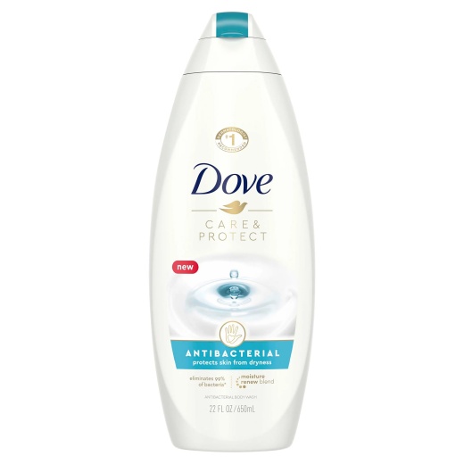 Antibacterial Body Wash Dove® Care And Protect Liquid 22 Oz. Bottle Scented