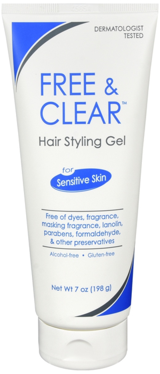 Free & Clear Hair Styling Gel Fragrance Free For Sensitive Skin 7 Ounce