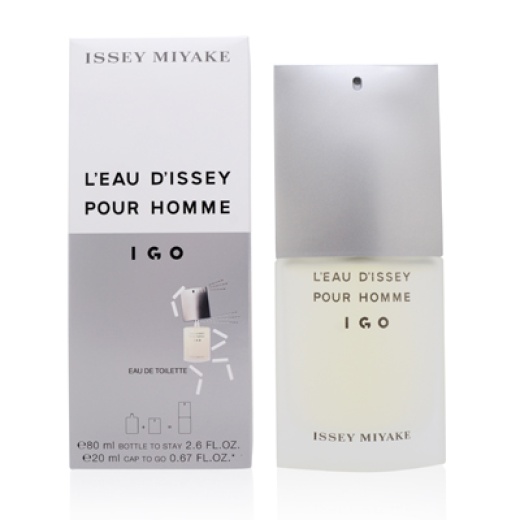 Issey Miyake Men/Issey Miyake Edt Spray 2.6 Oz + Cap To Go Edt Spray .67 Oz. {M] Boxed