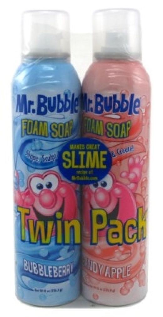 Bl Mr Bubble Foam Soap Twin Pack Blueberry/Candy Apple 8Oz - Pack Of 3