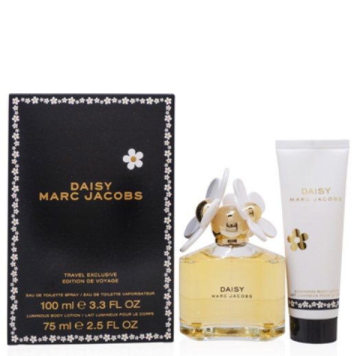 Cs Marc Jacobs Daisy/Marc Jacobs Set (W) Edt Spray 3.4 Oz Body Lotion 2.5 Oz In Gift Box