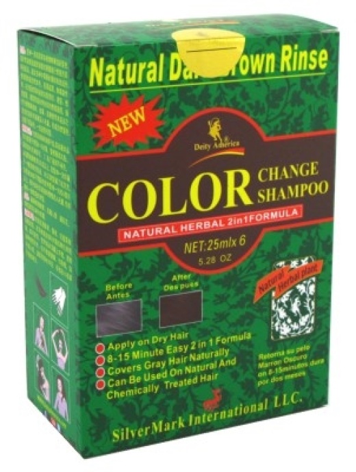 Bl Deity Shampoo Color Change Kit Natural Herbal 2N1 Dark Brown - Pack Of 3
