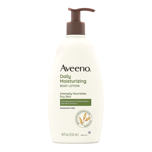 Hand And Body Moisturizer Aveeno® Daily Moisturizing 18 Oz. Pump Bottle Unscented Lotion