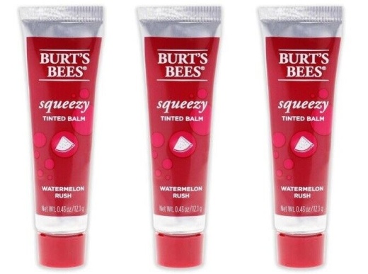 Bl Burts Bees Tinted Lip Balm Squeezy Watermelon Rush (3 Pieces)
