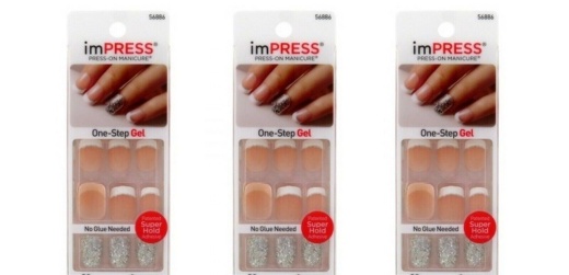 Bl Kiss Impress Press-On Nails One Step Gel Rock It - Pack Of 3
