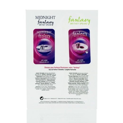 Britney Spears/Britney Spears Duo Edp Scented Cards Fantasy + Midnight Fantasy