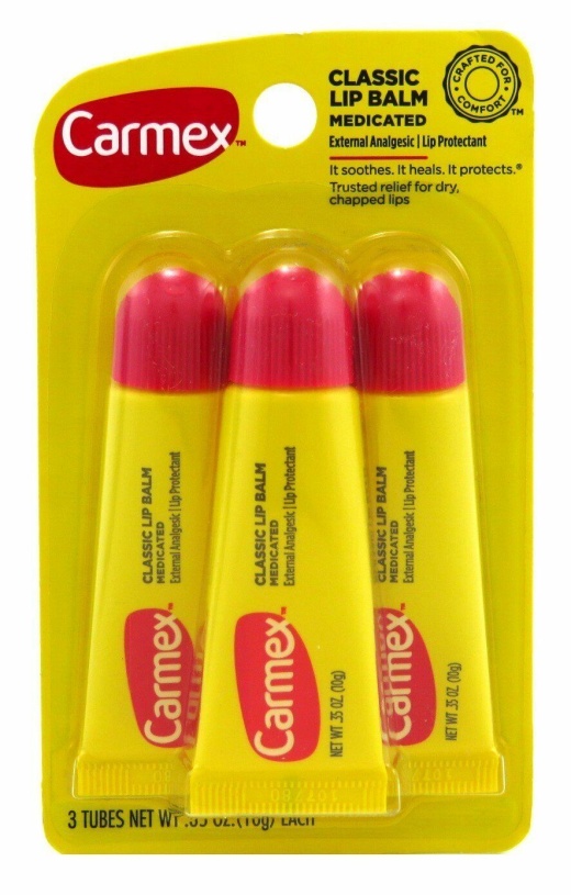 Bl Carmex Lip Balm Tube Classic Medicated 0.35 Oz (3 Count) - Pack Of 3