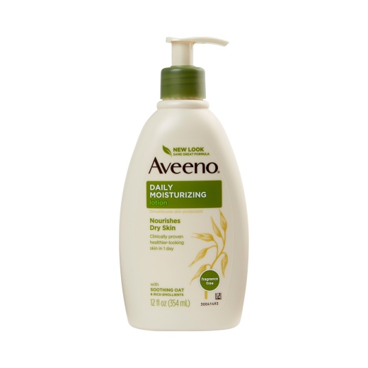 Hand And Body Moisturizer Aveeno® 12 Oz. Pump Bottle Unscented Lotion