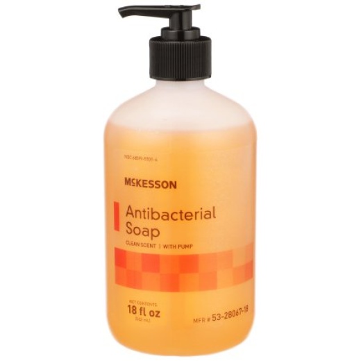 Mck Mckesson Liquid Antibacterial Soap Clean Scent 18 Oz. Pump Bottle