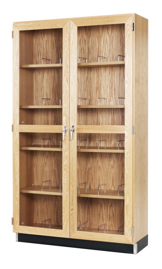 Microscope Storage Cabinet - Solid Oak Construction for Secure Storage