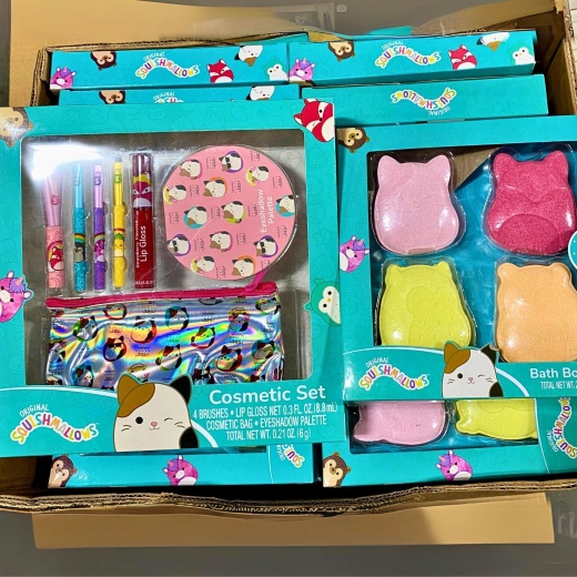 Original Squishmallows Cosmetic Set & Bath Bomb Set (30 Pcs Lot)