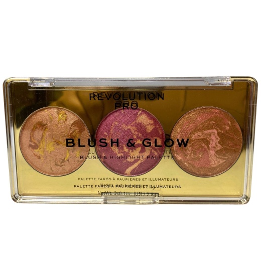 Revolution Pro Blush & Glow Blush + Highlighter Palette Cranberry Glow (30 Pcs Lot)