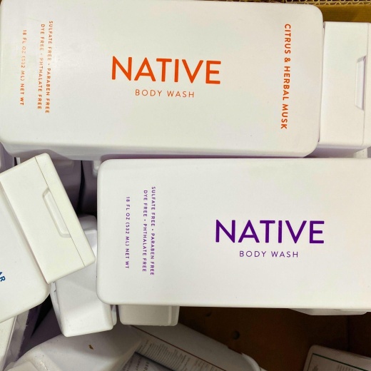 Native Bodywash Assorted Scents 18Oz (30 Pcs Lot)
