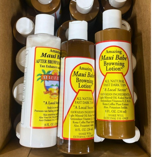 Amazing Maui Babe Assorted Browning Lotion & Tan Enhancer & Healer (34 Pcs Lot)