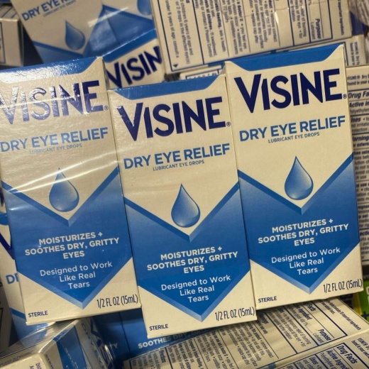 Visine Dry Eye Relief Moisturizes (50 Pcs Lot)