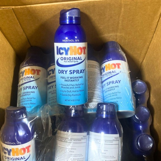Icy Hot Original Pain Relief Spray Dry Spray Feel It Working Instantly 4Oz (30 Pcs Lot)