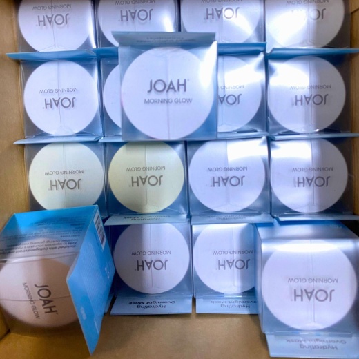 Joah Hydrating Overnight Mask Morning Glow Hyaluronic Acid & Collagen Extract 1.76Oz (35 Pcs Lot)
