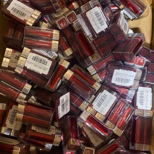 Maybelline 645 Red Revival Cream Lipstick Colorsensational 0.15Oz (50 Pcs Lot)