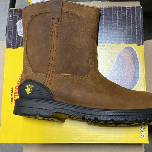 Herman Survivors Men's Bison Waterproof Pull On Steel Toe Work Boots (10 Pcs Lot) - 11