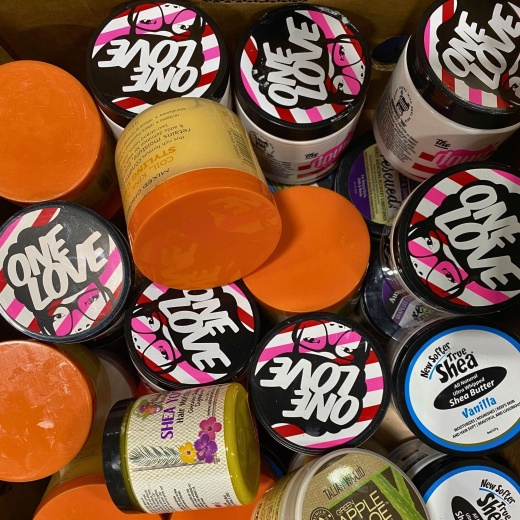 Creams , Gels & Butters Mix Includes Brands Like Aunt Jackie's , One Love , Tree Hut (50 Pcs Lot)