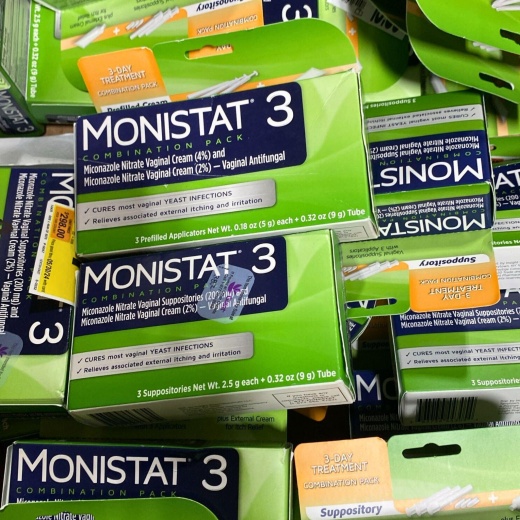 Monistat 3 Mix Includes Vaginal Creams & Suppositorys (32 Pcs Lot)
