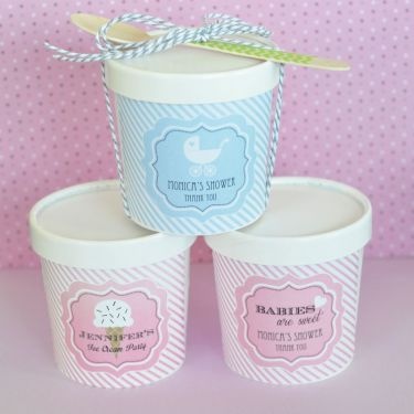 "Babies Are Sweet" Mini Ice Cream Containers