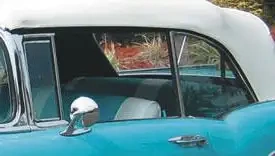 Chevy Vent Window Installed In Frame Clear Convertible Left 1955-1957