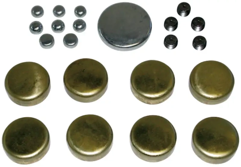 Brass Freeze Plug Kit; For Small Block Chevy 283350 Engines; All Sizes Included