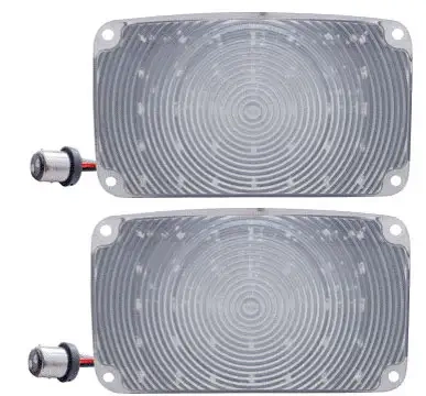 Chevy Led Parking Lights Front Plug-In With Clear Lenses 1956