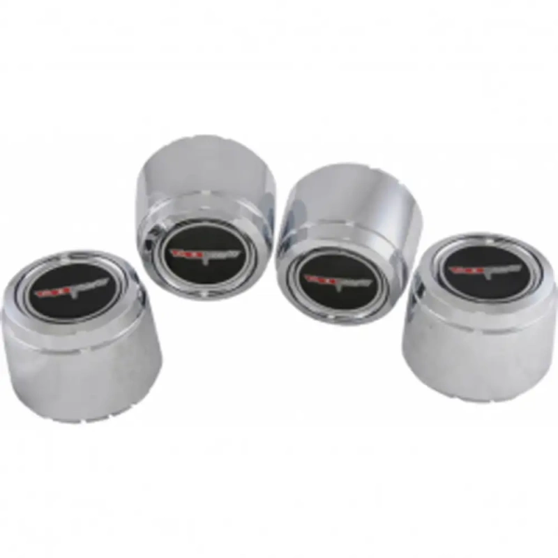 Corvette Aluminum Wheel Center Cap Set Chrome With Emblems