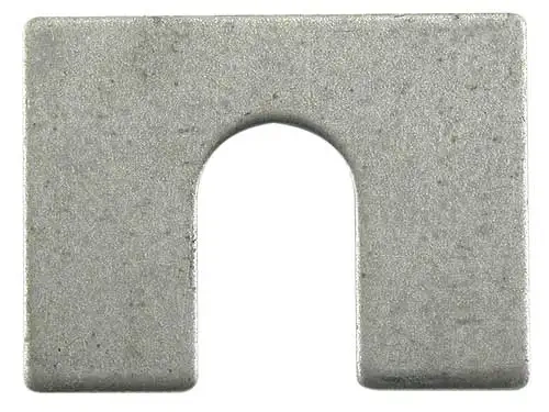 Shim/ 10 Pcs/ 2 X 1-1/2 X 1/8 Thick With A 5/8 Slo