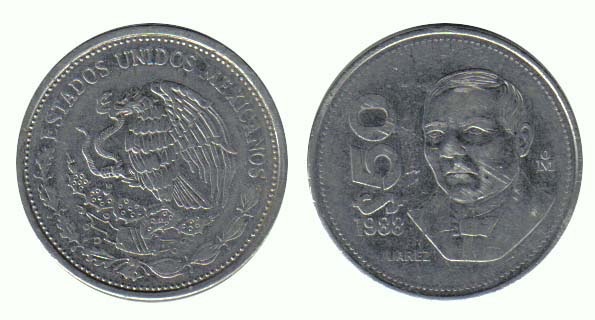 Mexico Km495(U) 50 Pesos
