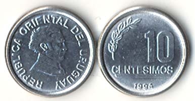 Uruguay Km102(U) 10 Centesimos