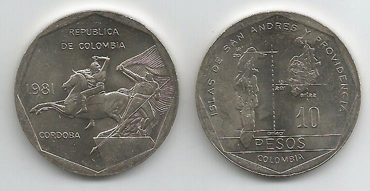 Colombia Km270(U) 10 Pesos