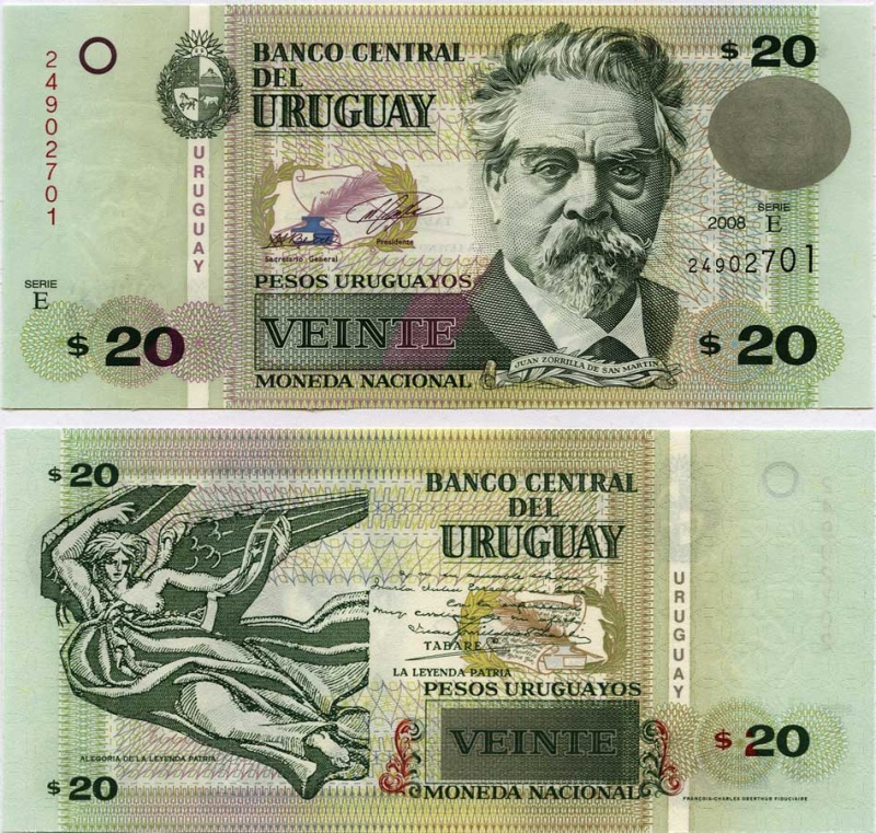 Uruguay P86(U) 20 Pesos Uruguayos