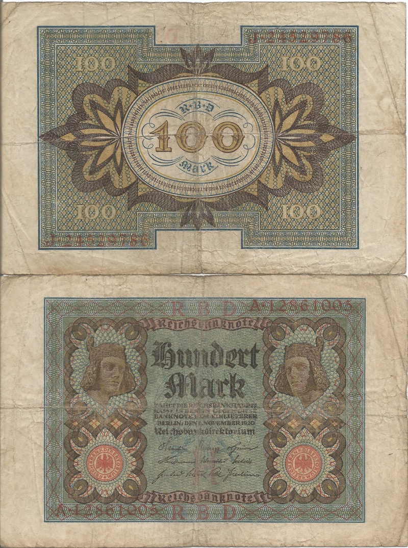 Germany P69(Vg-F) 100 Mark
