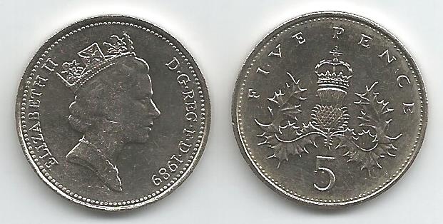 Great Britain Km937(U) 5 Pence